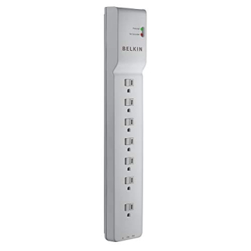 Belkin 7-Outlet Surge Protector with 6 ft Cord - Safe and Reliable Power Solution