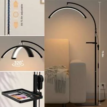 Aiexcxs LED Floor Light for Beauty & Content Creation