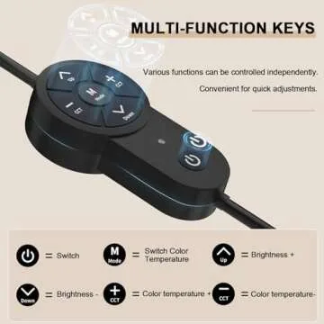 Aiexcxs LED Floor Light for Beauty & Content Creation