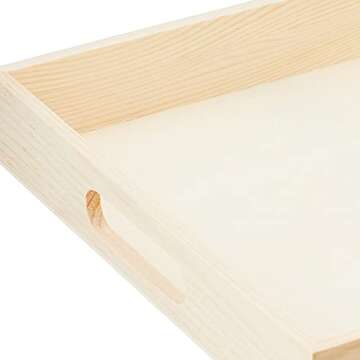 MULTICRAFT Wooden Tray Set - 5 Nesting Trays for Crafting