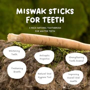 Natural Miswak Sticks - Eco-Friendly Toothbrush Alternative