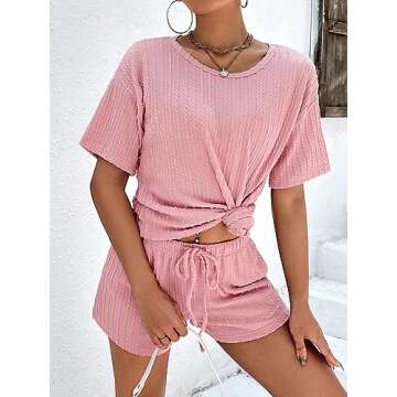 Ekouaer Women's Lounge Sets Stylish Comfy Pajamas