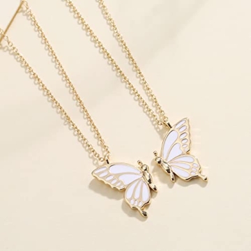 Butterfly Friendship Necklace for Best Friends