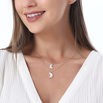 Butterfly Friendship Necklace for Best Friends