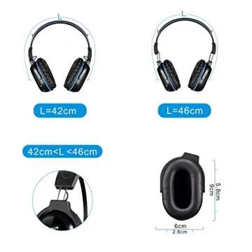 SIMOLIO Infrared Headphones for Car DVD and Home Use