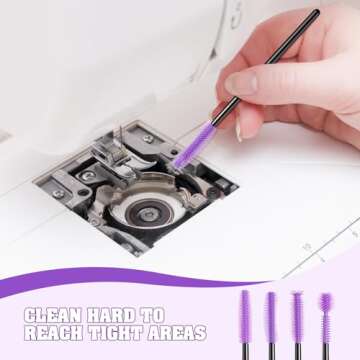 RimCereal 20 Pcs Reusable Cleaning Brushes for Sewing Machines