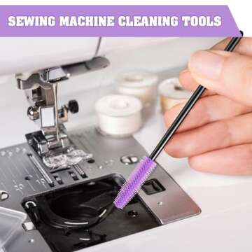 RimCereal 20 Pcs Reusable Cleaning Brushes for Sewing Machines