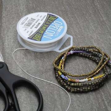 The Beadsmith Opelon Beading Cord – Stretchy Fiber for Jewelry