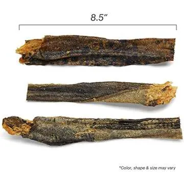 Pet Faves (3 Pack of 6oz) The Honest Kitchen Wolffish Ocean Chews Grain Free Dog Chew Treats – Natural Human Grade Dehydrated Fish Skins (6 oz Each) with 10ct Wipes