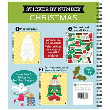 Brain Games - Sticker by Number: Christmas (Fun Activity for All Ages)