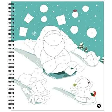 Brain Games Christmas Sticker by Number Activity Book