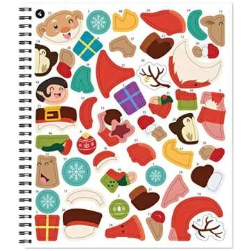 Brain Games Christmas Sticker by Number Activity Book