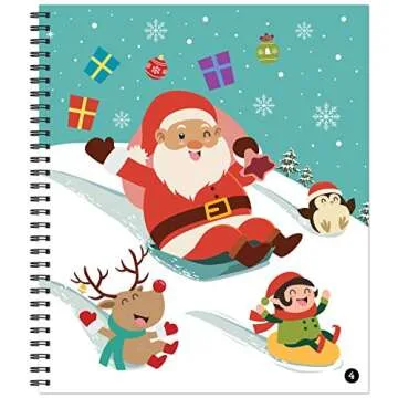 Brain Games Christmas Sticker by Number Activity Book