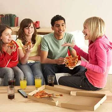 15 Pcs Lainrrew Kraft Corrugated Pizza Boxes