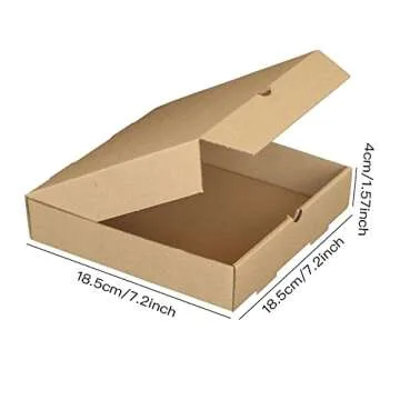 15 Pcs Lainrrew Kraft Corrugated Pizza Boxes