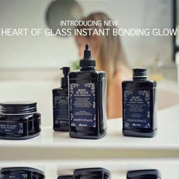 Davines Heart of Glass Instant Bonding Glow, Reinforcing Shine Serum, Lightweight Treatment for Blonde And Color-Treated Hair, 10.14 Fl. Oz.