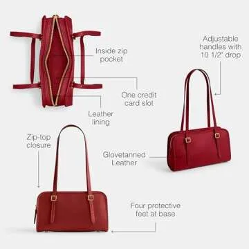 Elegant COACH Swing Zip Handbag in Ruby for Everyday Use