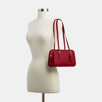 Elegant COACH Swing Zip Handbag in Ruby for Everyday Use