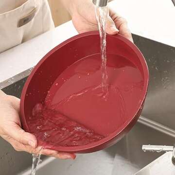 KOOTIPS Baking Silicone 10-Inch Round Cake Pan Baking Mold, BPA Free, Non-Stick European-Grade Silicone, 2.16-Inches Deep