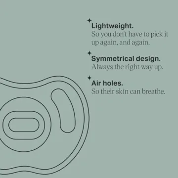 Tommee Tippee BPA-Free Silicone Pacifier Symmetrical Comfort