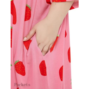 Comfortable Plus Size Nightgown with Pockets for Women