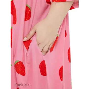 Comfortable Plus Size Nightgown with Pockets for Women
