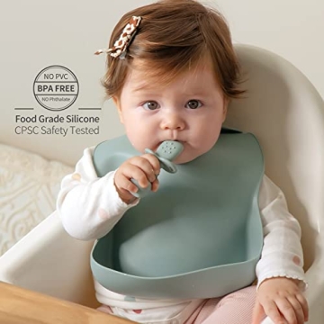 SAMiGO Silicone Baby Spoons for Safe Self-Feeding 6+