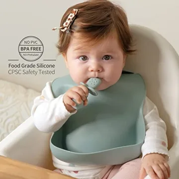 SAMiGO Silicone Baby Spoons for Safe Self-Feeding 6+