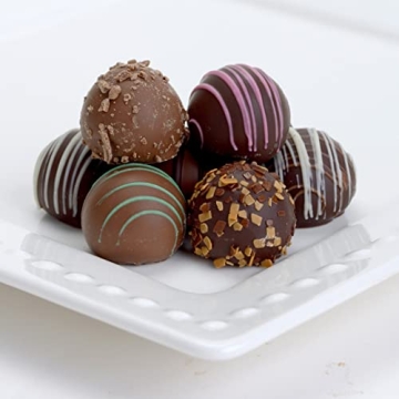 CRAVINGS BY ZOE Chocolate Truffle Gift Box | 8 Count | Assorted Gourmet Milk & Dark Chocolate Candy Food Gift Basket Christmas, Birthday, Get Well, Holiday, Thank You Men Women Mom Dad Family Him Her