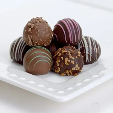 CRAVINGS BY ZOE Chocolate Truffle Gift Box | 8 Count | Assorted Gourmet Milk & Dark Chocolate Candy Food Gift Basket Christmas, Birthday, Get Well, Holiday, Thank You Men Women Mom Dad Family Him Her