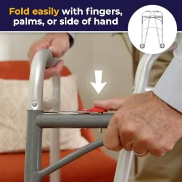 Drive Medical Adjustable Folding Walker for Easy Mobility