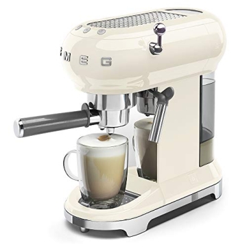 Smeg ECF01CRUS Espresso Machine Cream 15 Bar Pressure