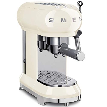 Smeg ECF01CRUS Espresso Machine Cream 15 Bar Pressure
