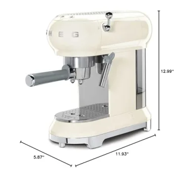 Smeg ECF01CRUS Espresso Machine Cream 15 Bar Pressure