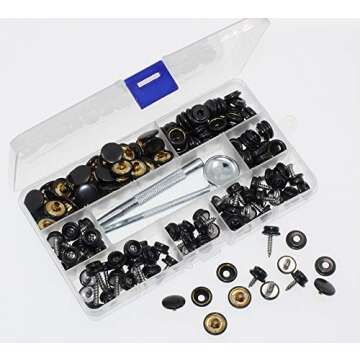 180 Pieces Marine Grade Canvas Snap Kit by BetterJonny