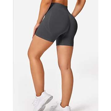 YEOREO Seamless Scrunch Workout Shorts for Women