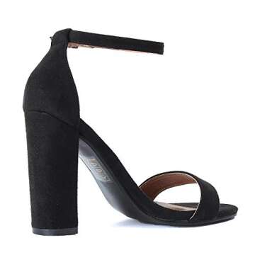 Stylish Guilty Shoes Shirley-1 Black Suede Heels for Women