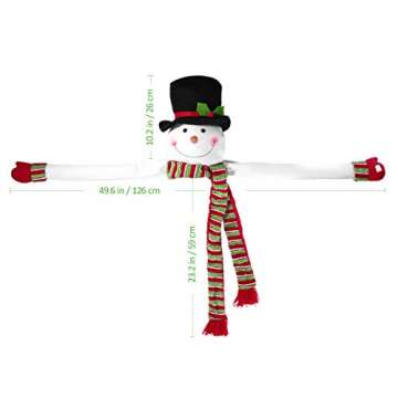 TOYMYTOY Christmas Tree Topper Snowman Top Hugger for Winter Wonderland Party Thanksgiving New Year Xmas Tree Decorations Ornament