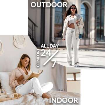 Ultra Soft French Terry Yoga Pants 2 Pack for Women