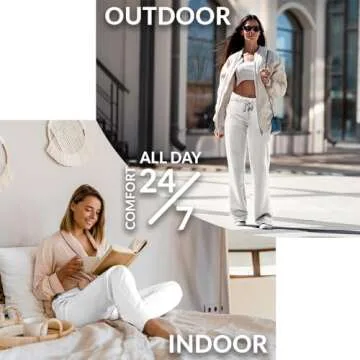 Ultra Soft French Terry Yoga Pants 2 Pack for Women