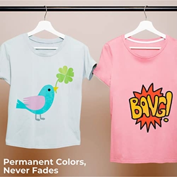 Ohuhu 30-Color Fabric Markers Permanent No Bleed No Fade