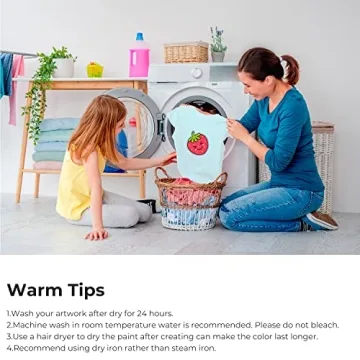 Ohuhu 30-Color Fabric Markers Permanent No Bleed No Fade