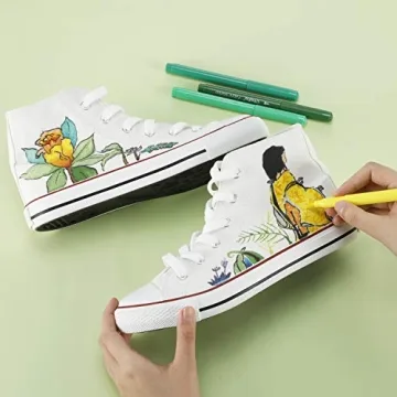 Ohuhu 30-Color Fabric Markers Permanent No Bleed No Fade