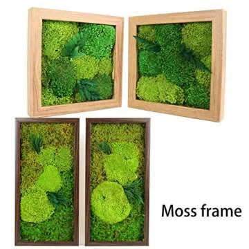 1.5sq. Ft Preserved Moss Pole Moss Pillow Moss Colored Decorative Moss for Moss Crafts, Art DIY, Wall Decor (Yellow Green)