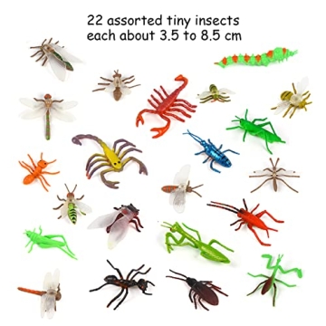 FINGOOO 39 Pack Insects and Bugs - Fun Educational Toys