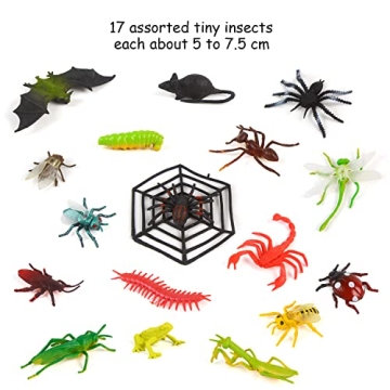 FINGOOO 39 Pack Insects and Bugs - Fun Educational Toys