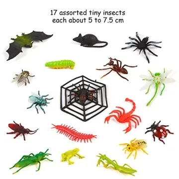 FINGOOO 39 Pack Insects and Bugs - Fun Educational Toys