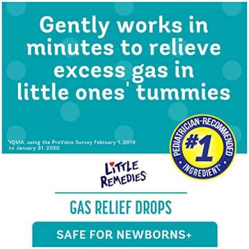 Little Remedies Baby Gas Drops for Newborns - Pack of 3