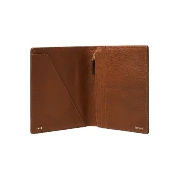 Fossil Women's RFID Blocking Passport Holder in Brown
