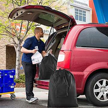 JHX Travel Laundry Bag with Handles and Carabiner